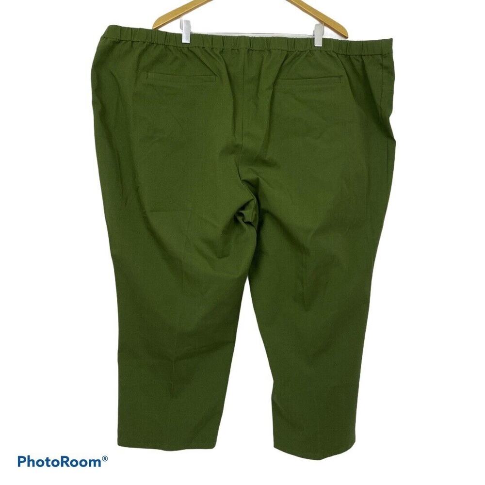 Isaac Mizrahi Live Pants Ankle Crop 32WP Green Capri A382721 32W Petite Comfy - Picture 2 of 7